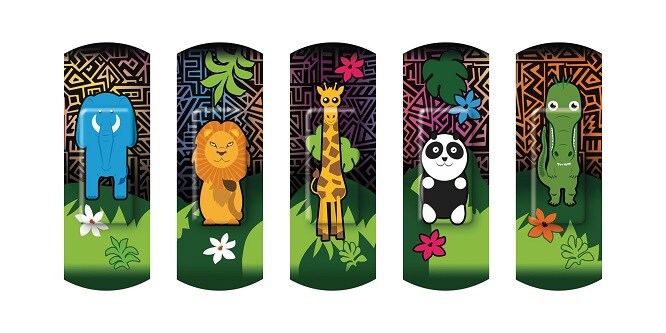 Paquets assortiments de pansements Happy Kids Animaux

