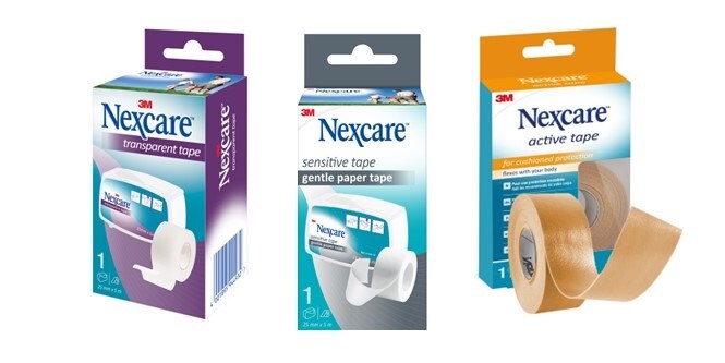 Packshots des rubans Nexcare™
