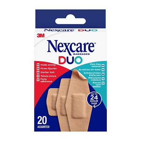 Nexcare™ DUO avec assortiment de 20 pansements
