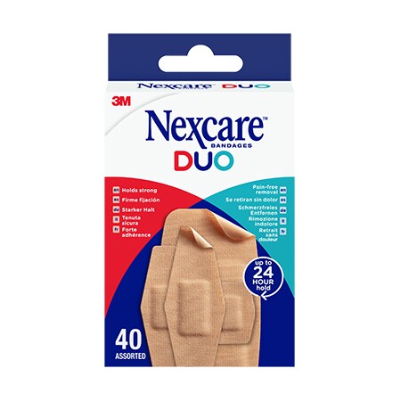 Nexcare™ DUO avec assortiment de 40 pansements
